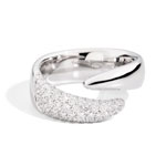 ring recarlo jewels eternity royal collection diamond gold 18 kt