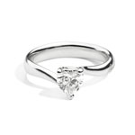 anello solitario donna recarlo gioielli anniversary love collection diamante oro 18 kt 1