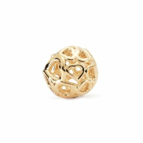 Ciondolo Trollbeads Bouquet di Cuori - Oro Giallo 18kt