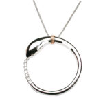 Damiani Infinito Necklace in White Gold with Diamonds