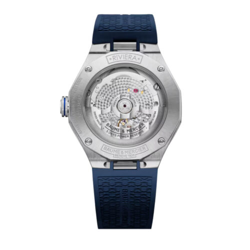 man-watch-baume-mercier-riviera-automatic-mechanical-steel-blue-rubber-m0a10714-back