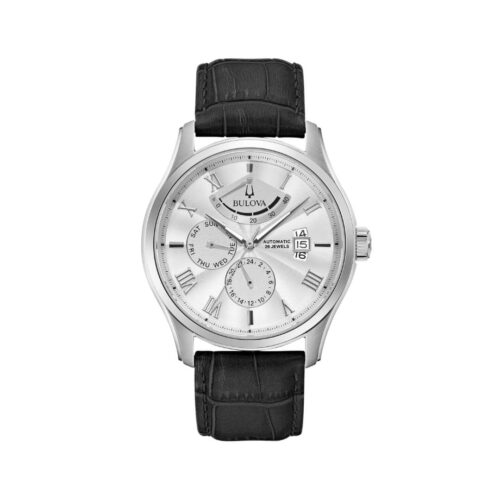 Orologio Bulova Wilton Power Reserve - 43mm - Automatico - Acciaio e Pelle