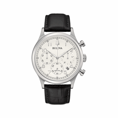 Orologio Bulova Crono High Precision – 43mm – Quarzo – Acciaio e Pelle... - Antracite
