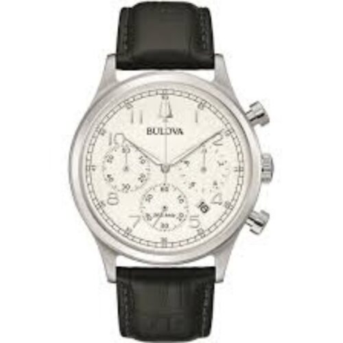 Bulova Chrono High Precision Watch – 43mm – Quartz – Stainless Steel and Leather... - Brown