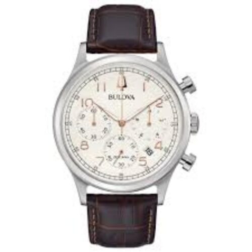 Orologio Bulova Crono High Precision - 43mm - Quarzo - Acciaio e Pelle