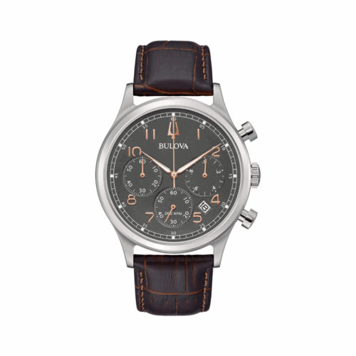 Orologio Bulova Crono High Precision – 43mm – Quarzo – Acciaio e Pelle... - Marrone