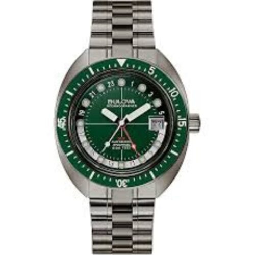 Bulova Oceanographer GMT Watch – 41mm – Automatic – Stainless Steel