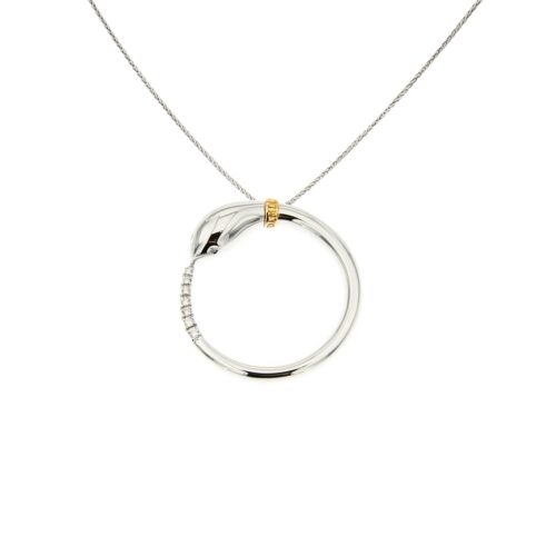 Collana Damiani Infinito in Oro Bianco Diamanti