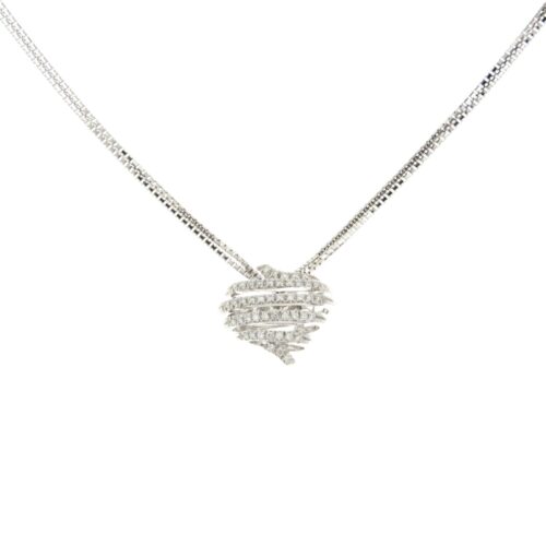 Collana Damiani Nido Eden in Oro Bianco Diamanti