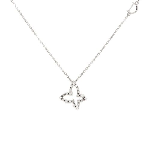 Collana Damiani Mini Simboli - Oro Bianco 750/000