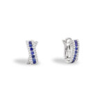 Orecchini Recarlo Decò – Oro Bianco18kt – Diamanti e Zaffiri
