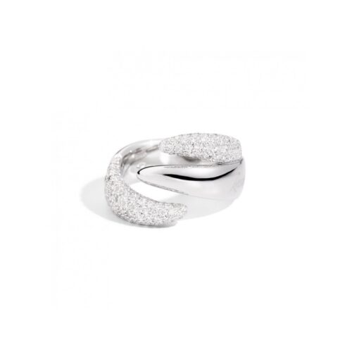 Anello donna Recarlo collezione Eternity Royal - tre estensioni in Oro bianco 18kt - Pave - Diamanti Tot. ct.1.23
