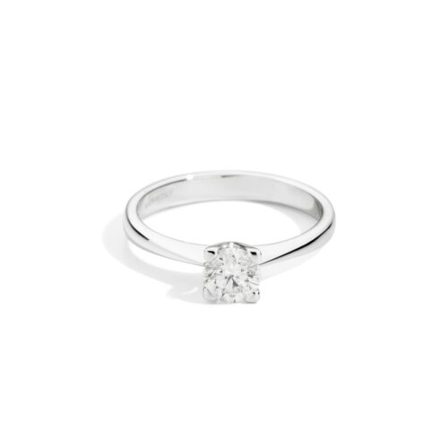 Anello donna Recarlo Collezione Maria Teresa – Solitario in Oro Bianco 18 kt. – D... - ct. 0.35 - n. 14