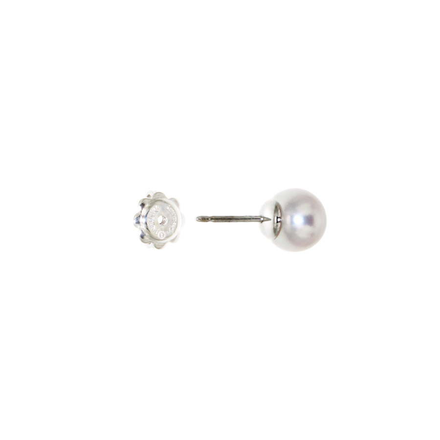 PERORNO Orecchini A Perno Con Perle Coltivate Giapponesi 8-8.5mm - Rotonde Alto Lustro, In Argento Sterling 925 Placcato Oro 18K - Eleganza Senza Tempo