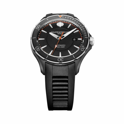 man-watch-baume-e-mercier-clifton-club-automatic-mechanical-black-steel-case-rubber-strap-black-dial-m0a10339-2