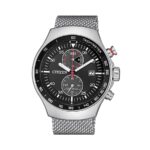 Orologio uomo Citizen Of Collection Crono 7010 - EcoDrive - cassa Acciaio con cinturino Tela Acciaio.