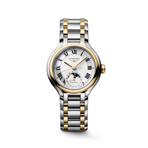 Orologio donna Longines Primaluna Moonphase – Automatico – 34mm – Acciaio e Oro