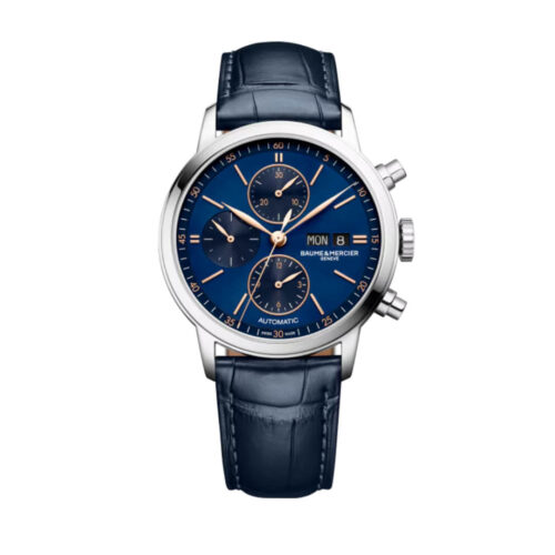 Orologio Baume e Mercier Classima Chrono - cassa Acciaio 42mm - cinturino Pelle