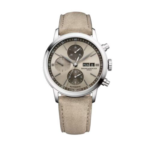 Orologio Baume e Mercier Classima Chrono - cassa Acciaio 42mm - cinturino Cuoio