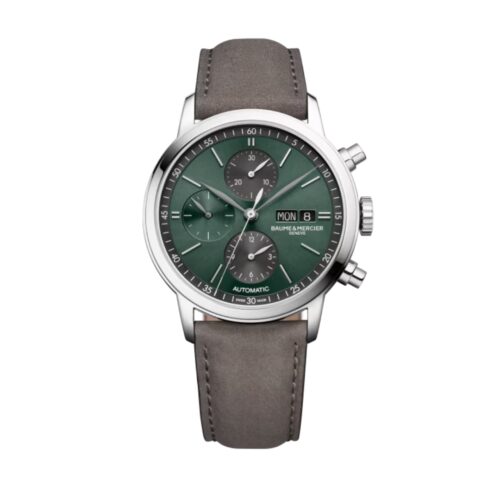 Orologio Baume e Mercier Classima Chrono – cassa Acciaio 42mm – cinturino Cuoio... - Verde