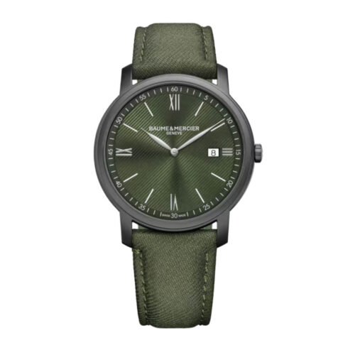 Orologio Baume e Mercier Classima – cassa Acciaio 42mm – cinturino Tessuto... - Verde