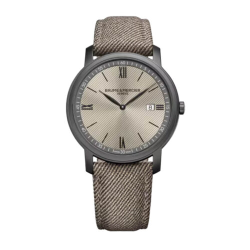 Orologio Baume e Mercier Classima - cassa Acciaio 42mm - cinturino Tessuto