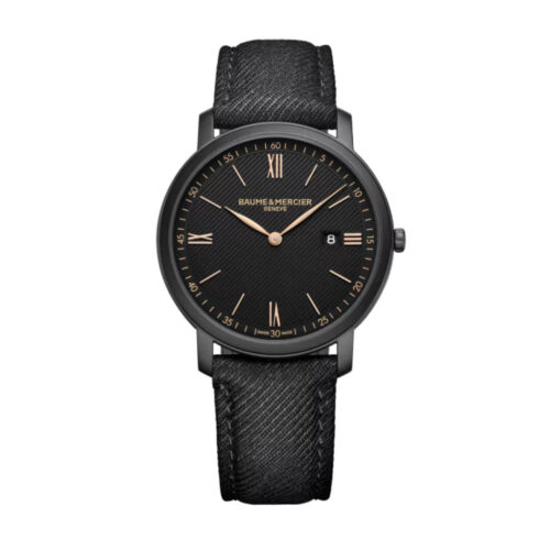 Orologio Baume e Mercier Classima - cassa Acciaio 39mm - cinturino in Tessuto
