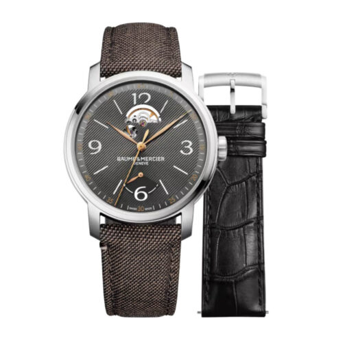 Orologio Baume e Mercier Classima - cassa Acciaio 42mm - cinturino in Tessuto