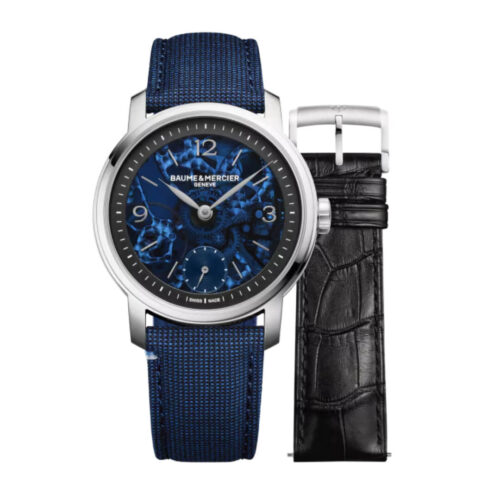 Orologio Baume e Mercier Classima - cassa Acciaio 42mm - cinturino in Tessuto