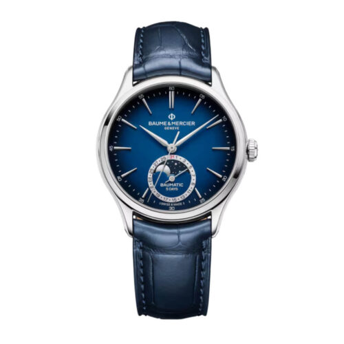 Orologio Baume e Mercier Clifton - Automatico - cassa Acciaio 39 mm e cinturino Pelle