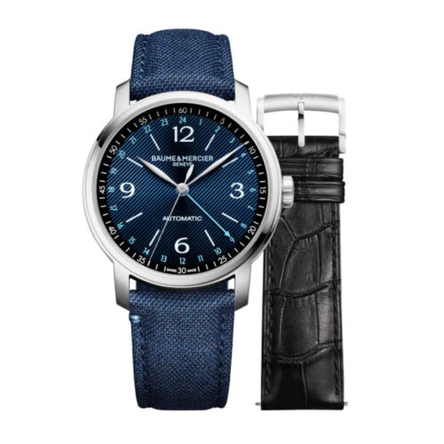 Orologio Baume e Mercier Classima - cassa Acciaio 42mm - cinturino in Tessuto