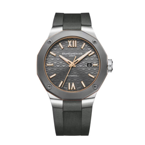 Orologio Baume e Mercier Riviera - Automatico- cassa Acciaio 42mm - cinturino Caucciù