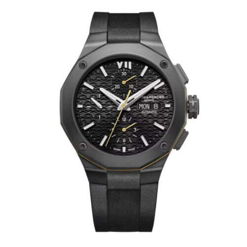 Orologio Baume e Mercier Riviera - Automatico- cassa Acciaio 42mm - cinturino Caucciù