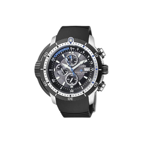 Orologio Citizen Acqualand - Eco Drive - 40mm - Acciaio e Poliuretano