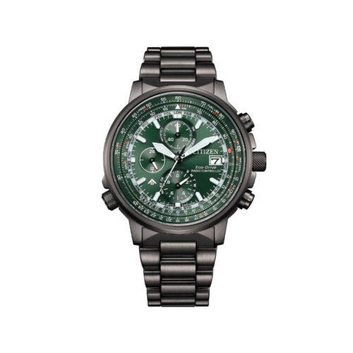 Citizen Crono Pilot Watch – 41mm – Eco‑Drive – Stainless Steel... - Green
