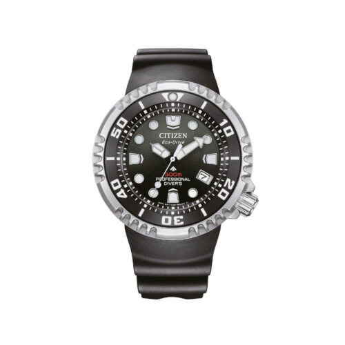 Citizen Diver’s Watch – Eco‑Drive – 46mm – Stainless Steel and Silicone... - Black