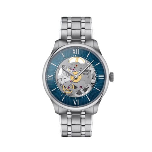 Orologio Tissot Chemin Des Tourelles Squelette - 39mm - Acciaio