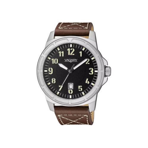 Orologio Vagary by Citizen - 42mm - al Quarzo - Acciaio e Pelle