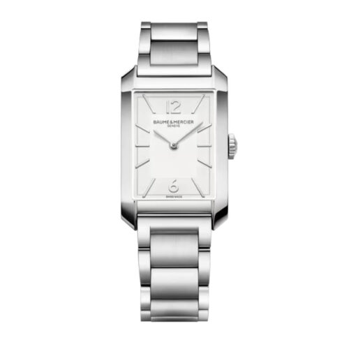 Orologio Baume e Mercier Hampton - Quarzo - cassa e cinturino Acciaio - 43x27