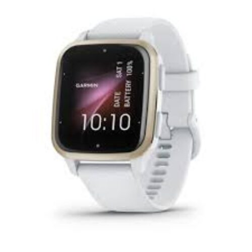 Garmin Venu Sq 2 Music Edition Watch – 40.6x37mm – Aluminum Case and Silicone Strap... - Avorio