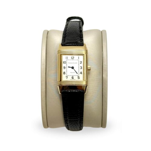 Orologio Jaeger LeCoultre Reverso – Secondo Polso – 19.5x33mm – Quarzo – Oro e Pelle
