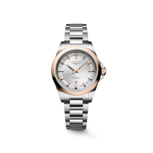 Orologio Longines Conquest - Automatico - 30mm - Acciaio e Oro Rosa