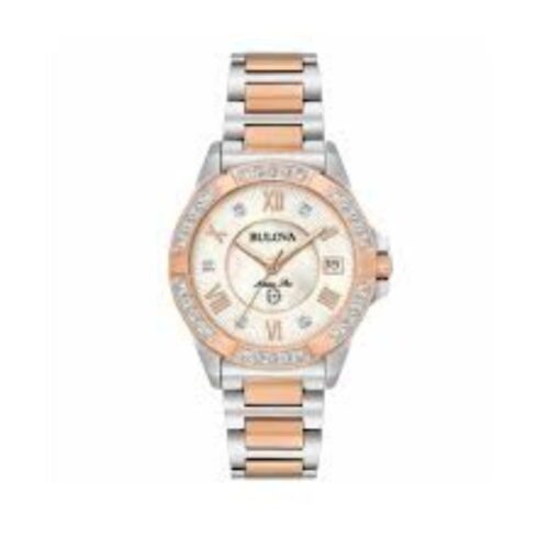 Orologio Bulova Marine Star Lady Diamonds - al Quarzo - 32mm - Acciaio